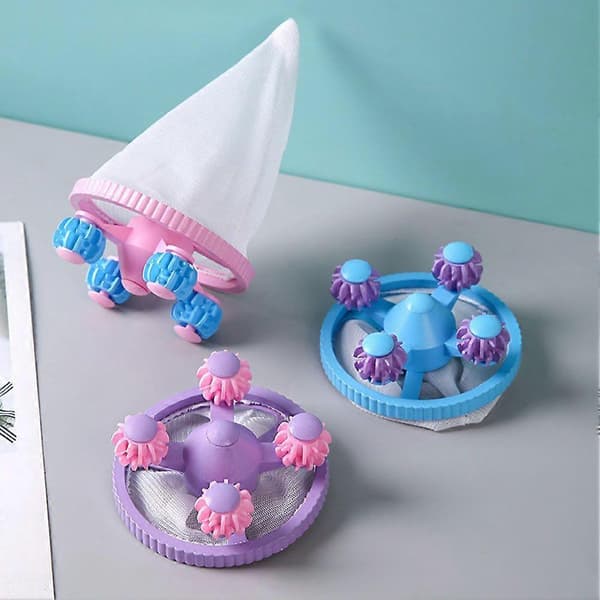 Fjerner for kjæledyrhår Multifunksjonelle lo- og hårfangere for husholdningsbruk Blue 3pcs