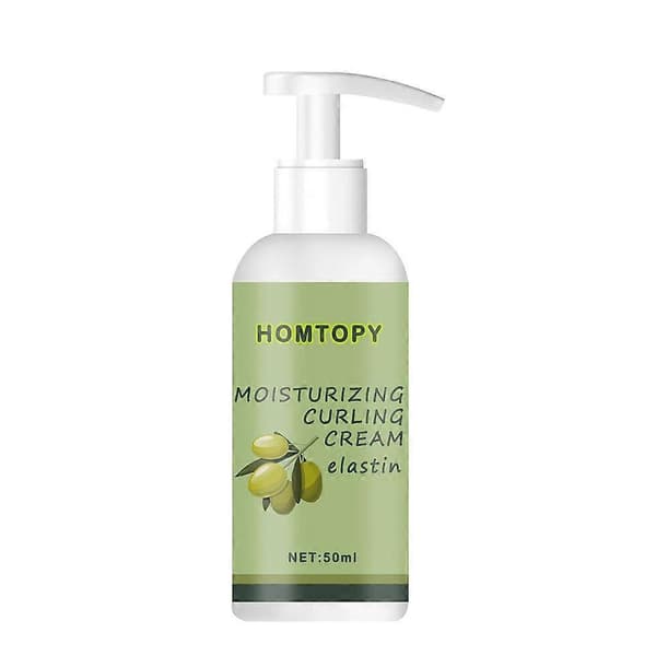 Hårvolumiserende creme, krøllet hår elastin krølledefinerende creme styling
