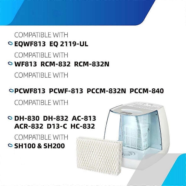 WF813 Luftfugter Væge Filter Udskiftning til EQWF813 Kompatibel med RCM832, RCM-83 PCWF813 PCCM 84