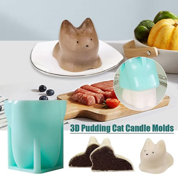 Kattemælkepudding Silikoneform Geléskål Kage Hvid Kold Ispulver för Jelly pudding mousse