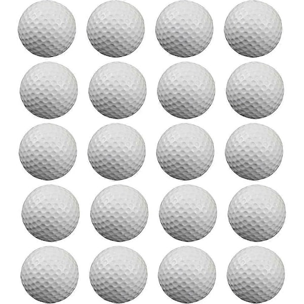 20 stk. Golføvebolde, Skumbolde, Golftræning Indendørs og Udendørs, til Slagmåtte i Baghaven