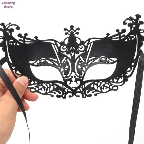 1 stycke maskerad tiara Halloween sexig ögonmask för kvinnor män Fyndklänning Karnevalsklänning Kostym Festtillbehör Burgundy