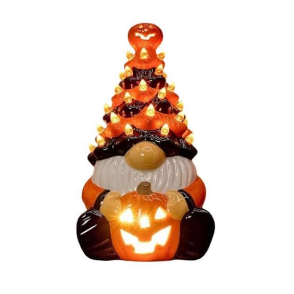 Halloween-kääpiökoriste valolla, kääpiölamppu