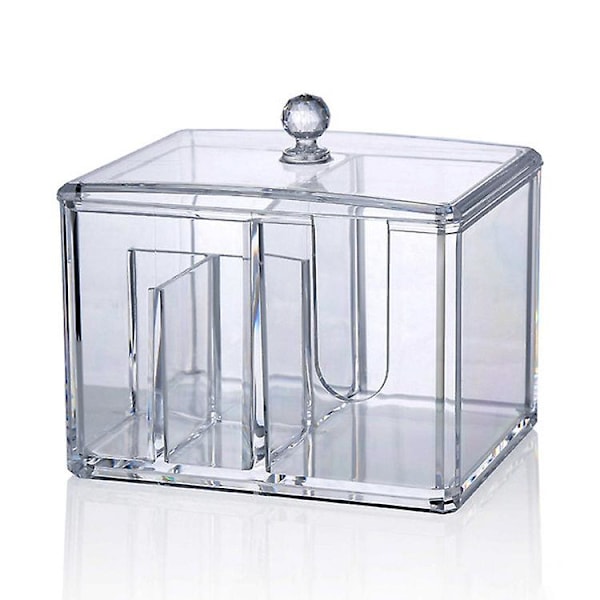 Vatpindsæske Vatpindeholder Makeup Organizer Etui