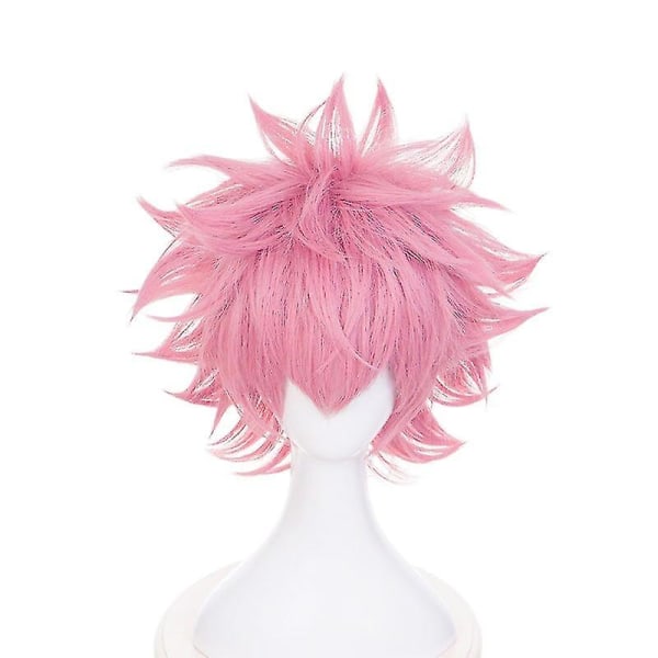 My Hero Academia Anime Cosplay Paryk Kort Pink Hår Høj Temperatur wig Headwear