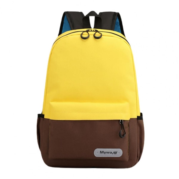 Ergonomisk vattentät canvas ryggsäck för kvinnor Snygg skolväska med reflekterande remsa reseaxelväska Yellow S