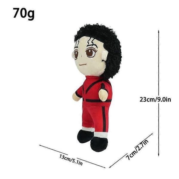 Michael Jackson Plys 23cm red