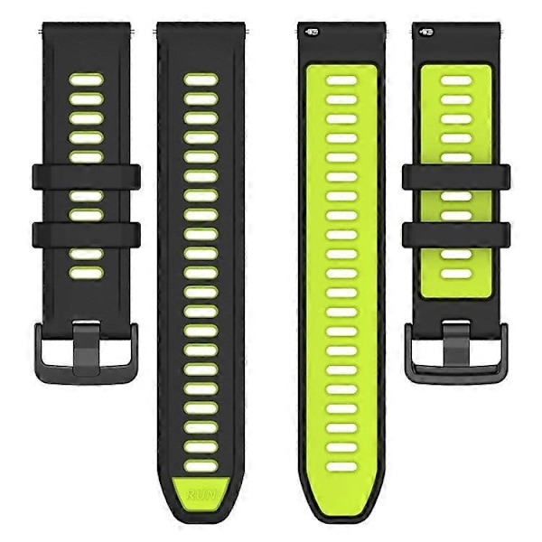 Kompatibel med Garmin Forerunner 265 tofarget silikonklokkereim slitesterk smartreim