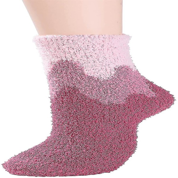 8 paria naisten sumeat sukat lämpimät talvisukat (4 väriä)