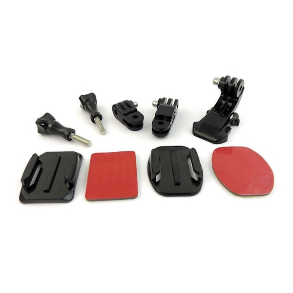 9 i 1 Hjelm Front Side Hurtigklips Monteringssett for Hero 6 5 4 3 2 Session