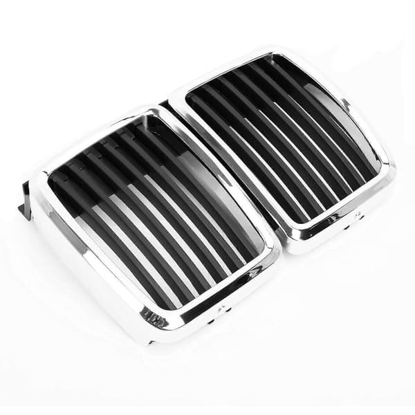 Front Hood Kidney Grille Krom Sort til E30 M3 3 Serie 1982-1991