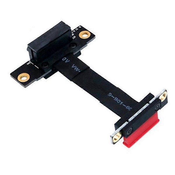 PCIE X1 Riser-kabel Dubbel 90 Graders Rät Vinkel PCIe 3.0 X1 Till X1 Förlängningskabel 8Gbps PCI 1X Riser