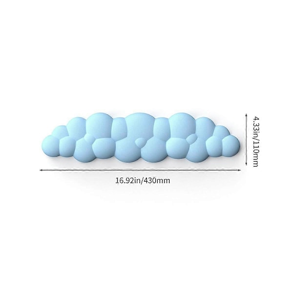 Cloud Keyboard Håndledsstøtte Blødt Læder Memory Foam Håndledsstøtte Pude for Nem Skrivning Smertelindring
