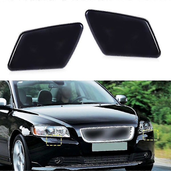 2 kpl Vasen Oikea Etupuskurin Ajovalojen Pesimen Suojukset Volvo S40 V50 2005-2007