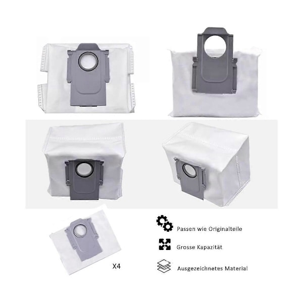 For S8 S8 Pro Ultra S8+ Reservedeler DuoRoller Hovedsidebørster Moppekluter HEPA-filtre Støvposer Ac