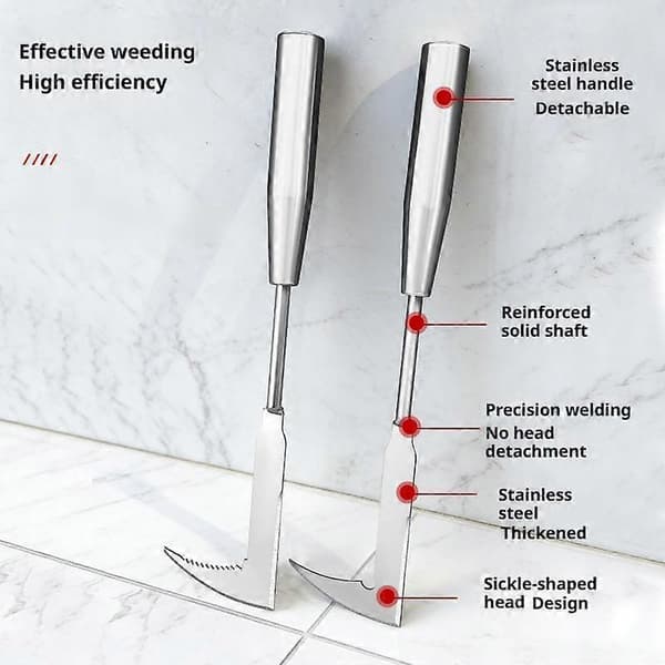 Fugeugressfjerner i rustfritt stål - L-formet sprekkfjerner B