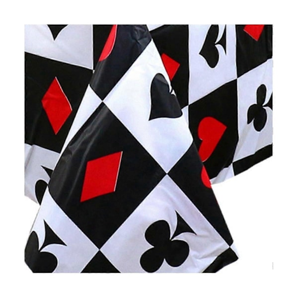 3-osainen pöytäliina, kertakäyttöinen pöytäliina, pokeri, kasinobileet, jalkapallo, baseball, rugby, 137 cm x 274 cm