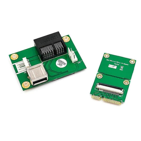 PCIE Riser NGFF M.2 Key A/E til PCI-E Express X1+USB Adapter Riserkort med FPC Kabel 4Pin Strømforsyning