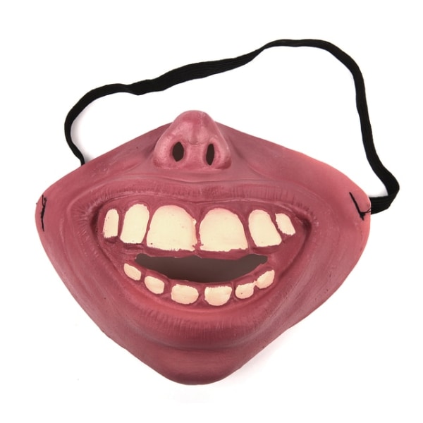 Kreativ Voksen Klovn Latex Cosplay Rekvisitter Humoristisk Elastik Halv Ansigt Fest Sjov Halloween Horror Maske style 4