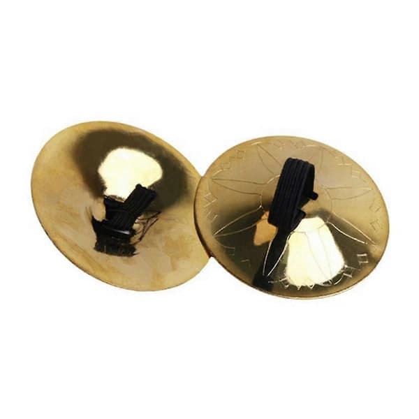 Mavedans Finger Cymbaler 4 stk. Kobber Håndpercussion til Traditionel Musik Performance Tilbehør