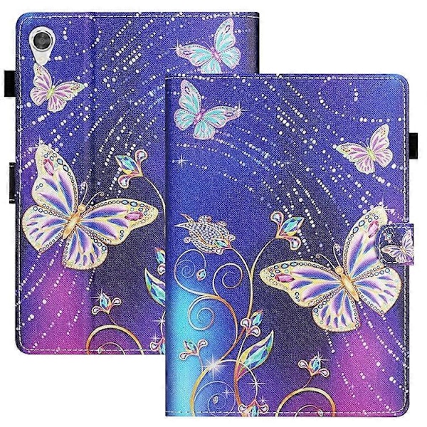 Kompatibel med Lenovo Tab M10 HD Gen 2 Stødsikkert Etui PU Læder Flip Cover Mønsterprint Anti-Drop Tablet Shell