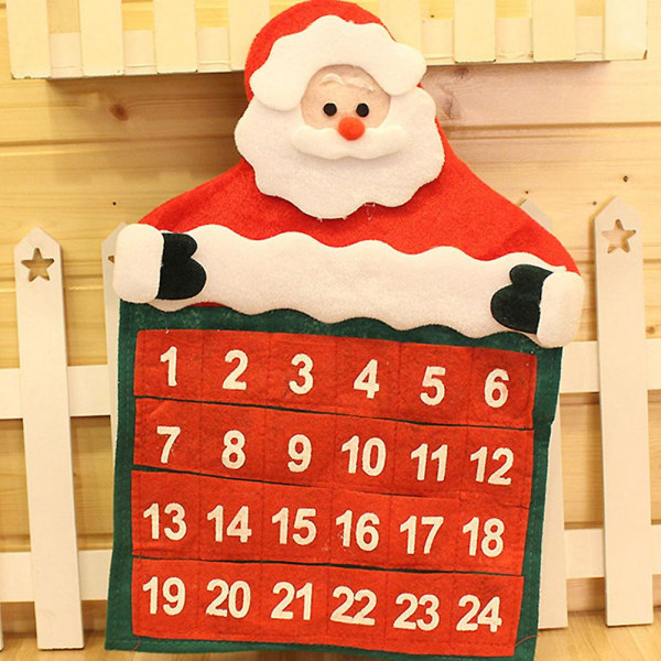 25 stk. Julekalender for oppheng, barnas DIY-utstyr, julegave, smykkesett, søte tøyposer, ornamenter, dekorasjoner C