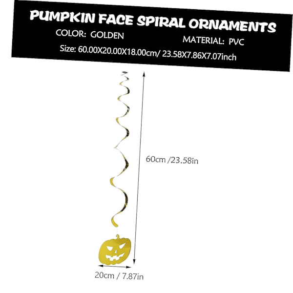 5 kpl Halloween-kattokoristeet spiraalikoriste - Juhlatarvikkeet
