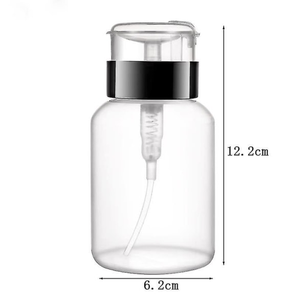 Kryc-pcs 250ml Tom Tryck Ned Låsbar Pumpflaska För Sminkborttagning Flytande Dispenser Flaska Behållare--