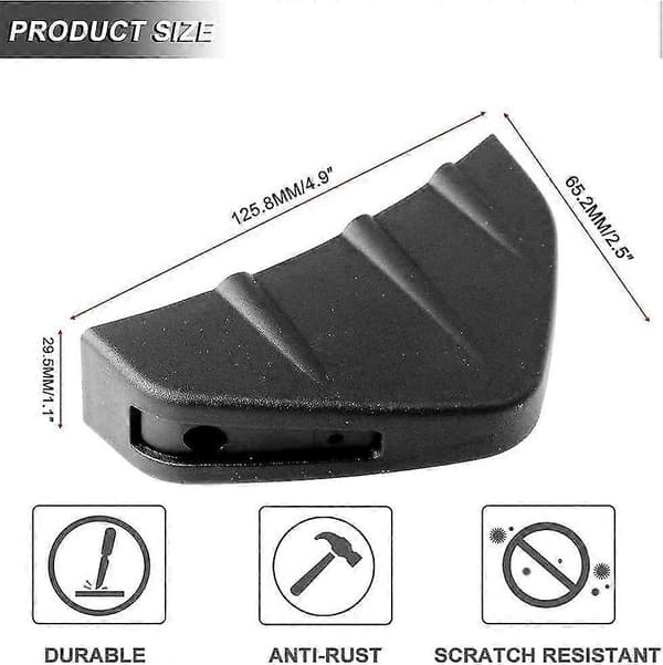 Bil Bagkofanger Spoiler, Diffuser Finner Universal Hajfinne Diffuser, Bagkofanger Læbe Diffuser Universal Biltilbehør Bil Diffuser Spoiler Sort 4 stk.