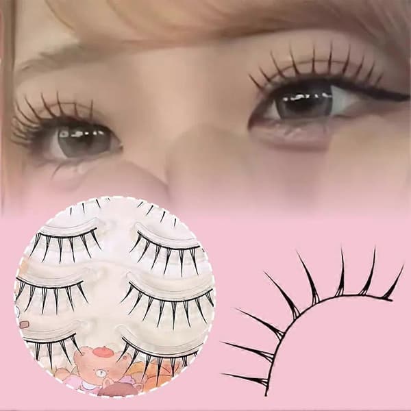 One Piece Lösögonfransar Japansk Stil Sweet Bean Group Tool+ Flickmakeup L3C2