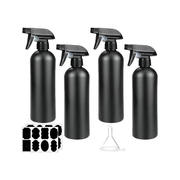 Förpackning med 4 Sprayflaskor, 500 ml, Sprayflaskor i Plast, Frisörsprayflaskor, Växtsprayflaska