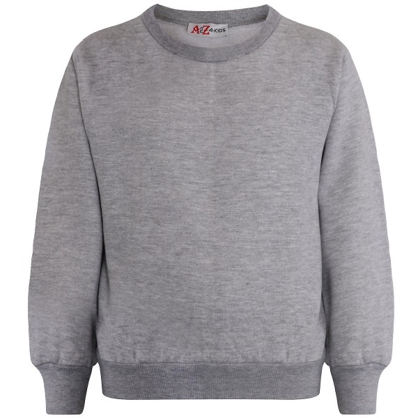 Barn Unisex Sweatshirt Set för enkel träningsoverall Grey 5-6 Years