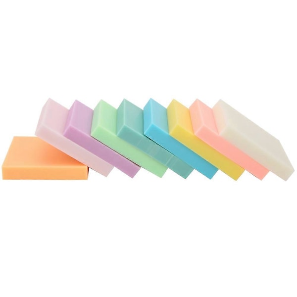 9 stk. Flerfarget Gummistempel Skjæreblokk DIY Håndstempler Håndverksutstyr 5 x 5 x 0,8 cm