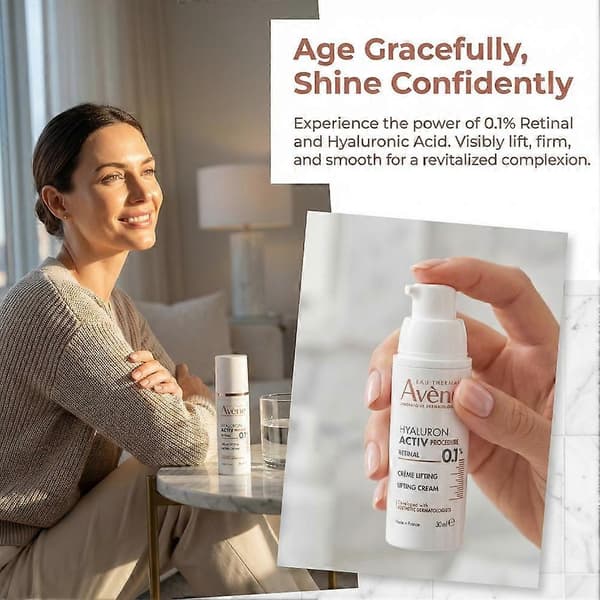 Retinal Lifting Ansiktskrem - 0,1 % vitamin A, oppstrammende fuktighetskrem