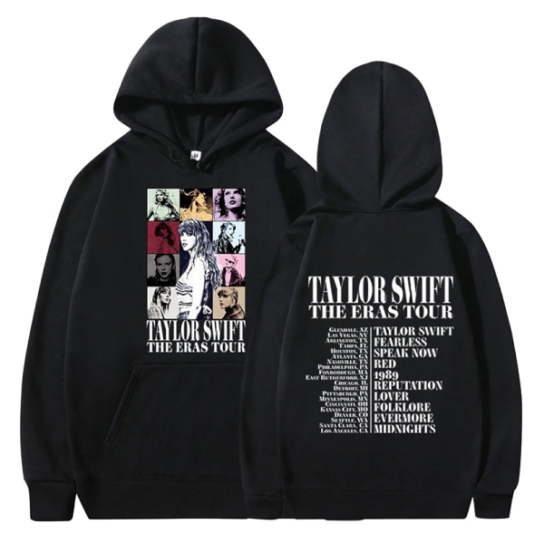 Taylor Swift hettegenser med periferisk trykk, 3D-printet Taylor Swift unisex-genser S
