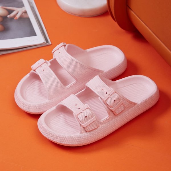 Mote Spenne Tykksåle Tøfler Dame Hjem Myk Såle Sky Tøfler Pink 40-41