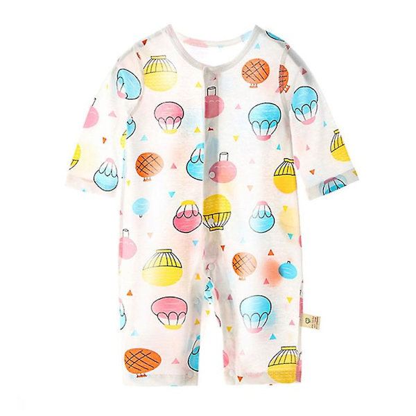 Söt Toddler Baby Sommar Kläder Bekväma Flickor Pojkar Hem Pyjamas Ytterkläder Sky Blue 90cm