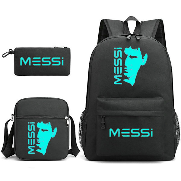 Messi Skoletaske 3-pak Stor Skoletaske Gold