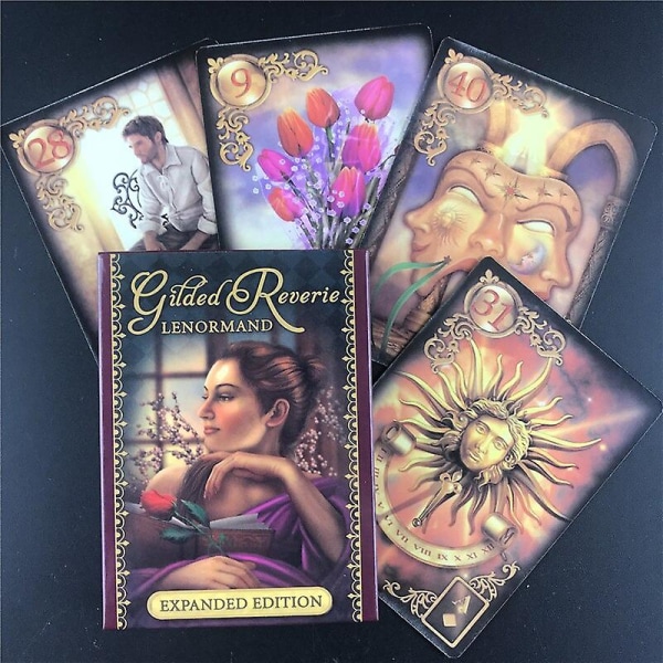 Ethereal Visions Light Up Tarot -korttipakka pöytäpeliin, juhliin ja hauskaan ajanvietteeseen 44pcs ts01