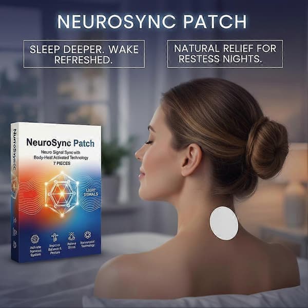 NeuroSync Nanokrystal Søvnplastre 7 stk. - Kropsvarmeaktiveret Stresslindring