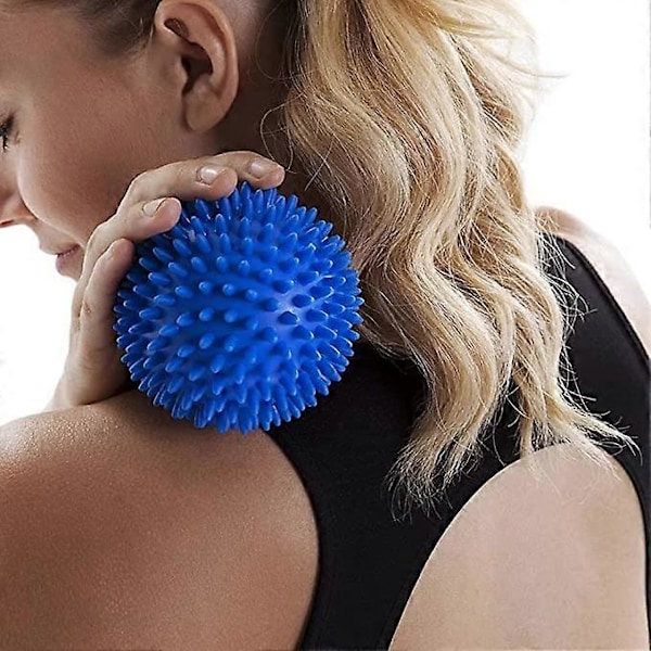 9 cm mjuk massageboll x 1 (blå) - triggerpunktsreflex tryckavlastning