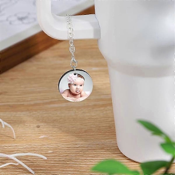 Sublimering Nyckelämnen Ornament Tillbehör För Mugg Mdf Dubbelsidig Gör-Det-Själv Hantverk B
