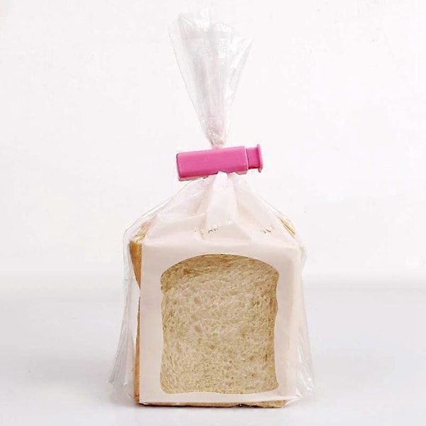 Klämmor för Brödpåsar, Påsklämmor, Bagelklämmor, Glidsäkra Lätt Kläm & Lås, Blandade Färger