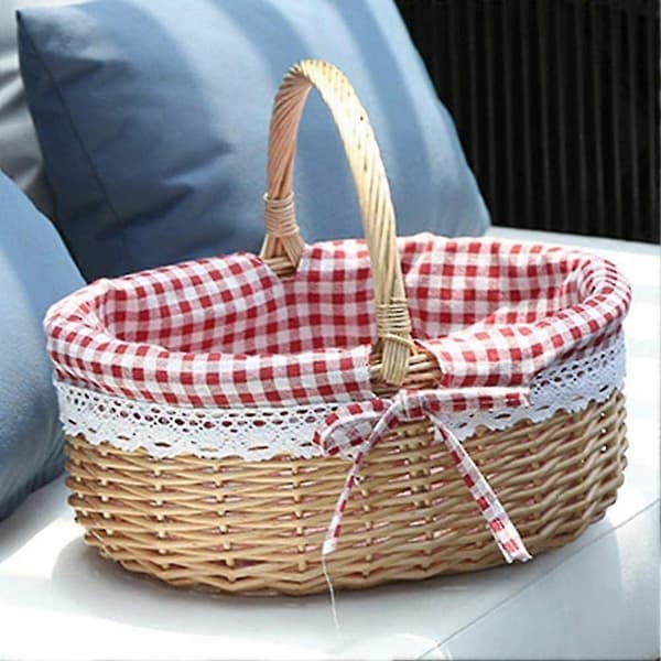 Presentkorgar i flätad korg Tom Oval Pil Väv Picknickkorg