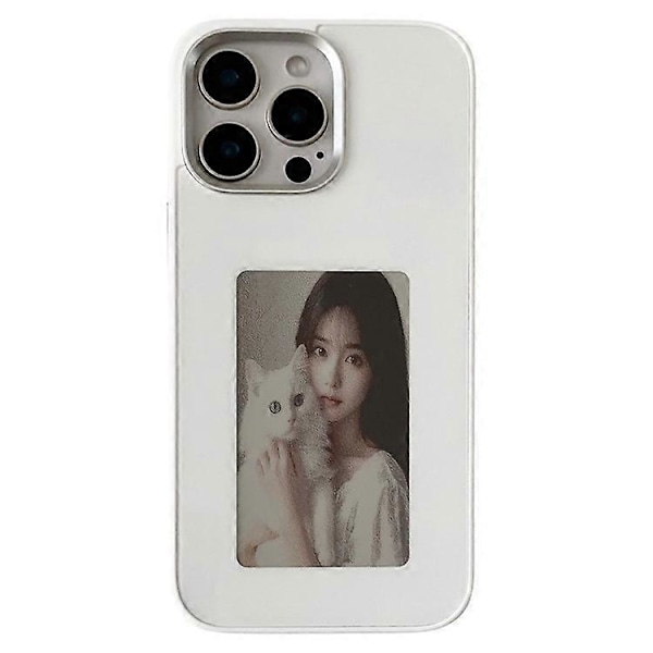 Kompatibelt för iPhone 16 Pro Max E Ink-mobilskal med 4-färgsskärm, DIY Trådlös NFC-fotovisning White