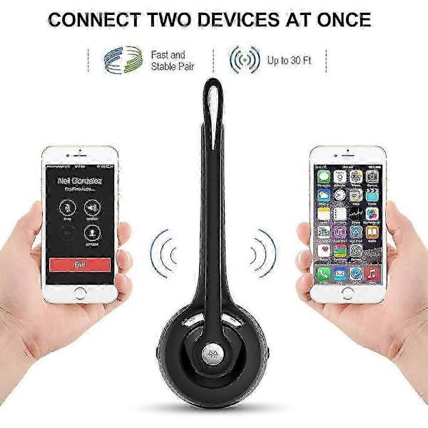 Bluetooth-headset / Mobiltelefonheadset, Headset M6 - Headset Bilheadset Bekvämt - Svart