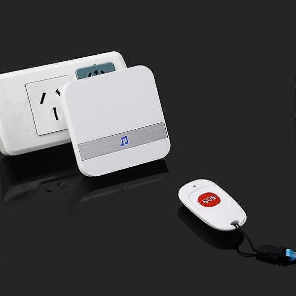 Trådlöst hemlarm Patient Äldre Personligt larmsystem Plug Version och Nödsamtalsknapp Personsökare Alarm (1 Par