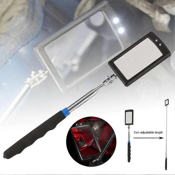 LED Telescopic Inspection Mirror 360 Rotating Mechanic Car