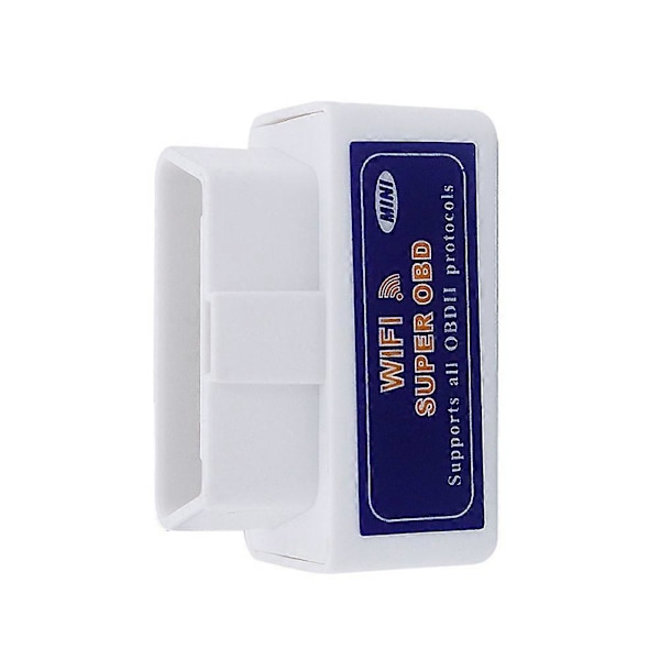 Mini Auto Code Reader Bluetooth-kompatibel PIC18F25K80 Dobbelt PCB Bilscanner OBD2 -327 1.5 BT/WIFI, Hvid