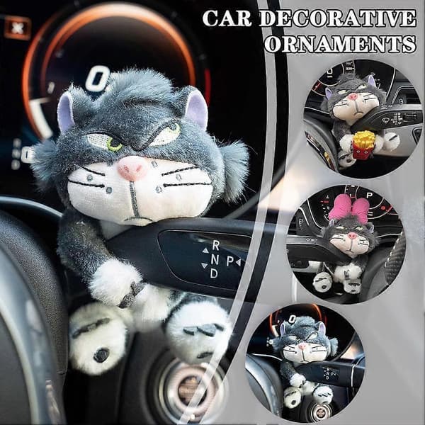 Lucifer Car Decor Plush Doll Holding Pose Ornament Gift Accessories A